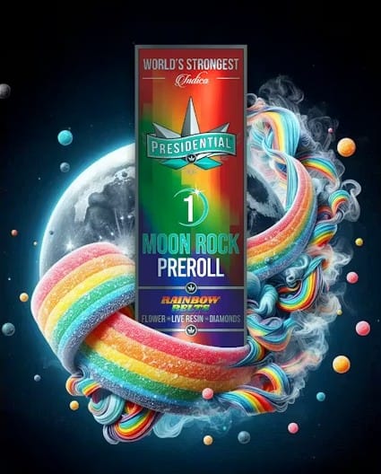 Presidential - Pre-Roll Rainbow Belts Moonrock 1g - Presidential - Pre-Roll Rainbow Belts Moonrock 1g