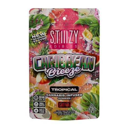 CARIBBEAN BREEZE STIIIZY EDIBLES - 100MG GUMMIES