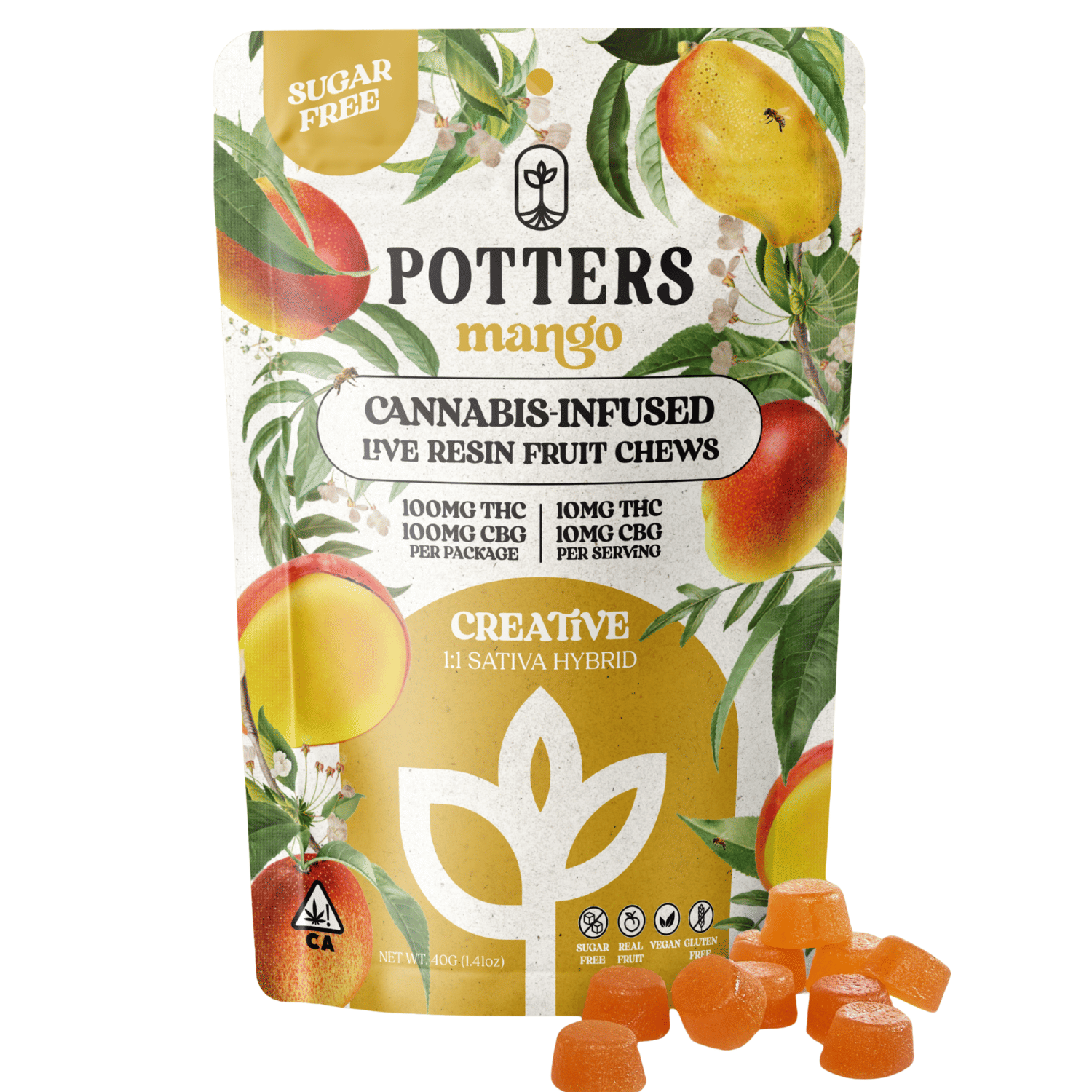 Potters: Mango Fruit Chews