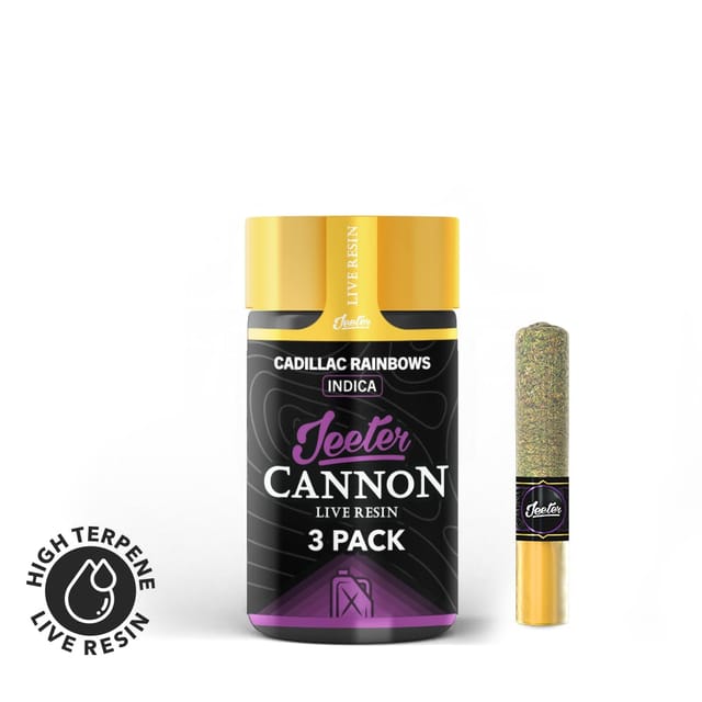 Cadillac Rainbows (I) Live Resin Cannon 3pk **B2G1 EVERYDAY** *SPECIAL PRICING* - Cadillac Rainbows (I) Cannon 3pk