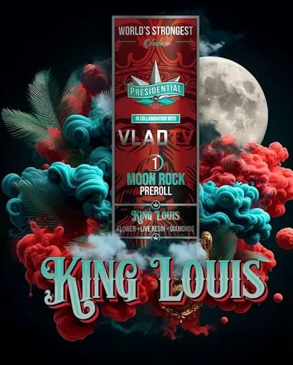 Presidential - Pre-Roll King Louis Moonrock 1g - Presidential - Pre-Roll King Louis Moonrock 1g