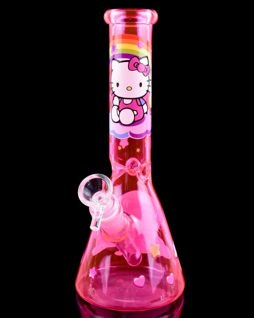 Hello Kitty Beaker Glass Bong