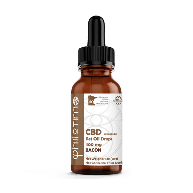 CBD Pet Oil Drops - Bacon Flavored