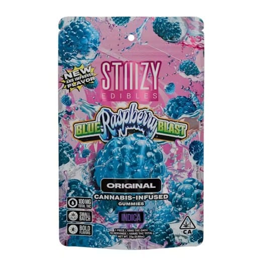 STIIIZY - Blue Raspberry Blast Live Resin NANO Gummies - STIIIZY - Blue Raspberry Blast Live Resin NANO Gummies