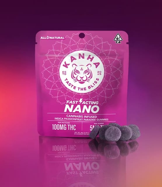 Kanha - NANO Passionfruit Paradise 5mg x 20ct Gummies - Kanha - NANO Passionfruit Paradise 5mg x 20ct Gummies