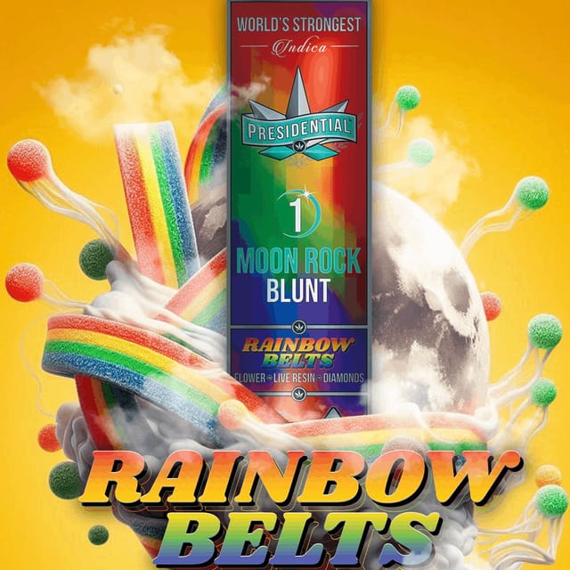 Rainbow Belts Moon Rock Blunt