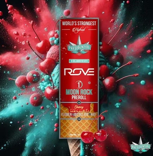 Presidential - Pre-Roll Cherry Gelato Moonrock 1g - Presidential - Pre-Roll Cherry Gelato Moonrock 1g