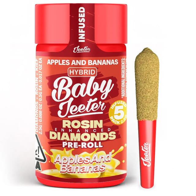 Apples & Bananas - 5pk Infused Baby Pre Rolls *SPECIAL PRICING* *DAILY B2G1* - Apples & Bananas (H)