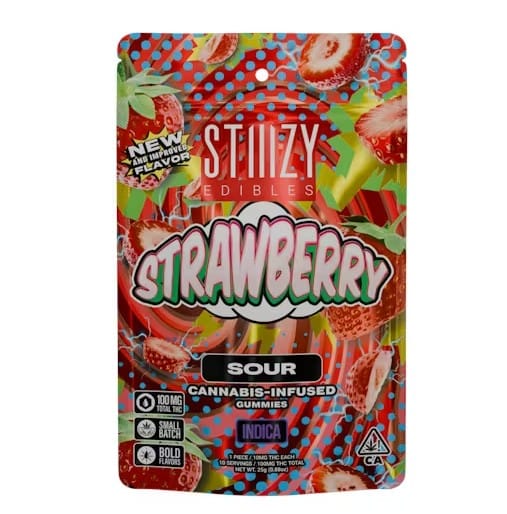 STIIIZY - Sour Strawberry Live Resin NANO Gummies - STIIIZY - Sour Strawberry Live Resin NANO Gummies