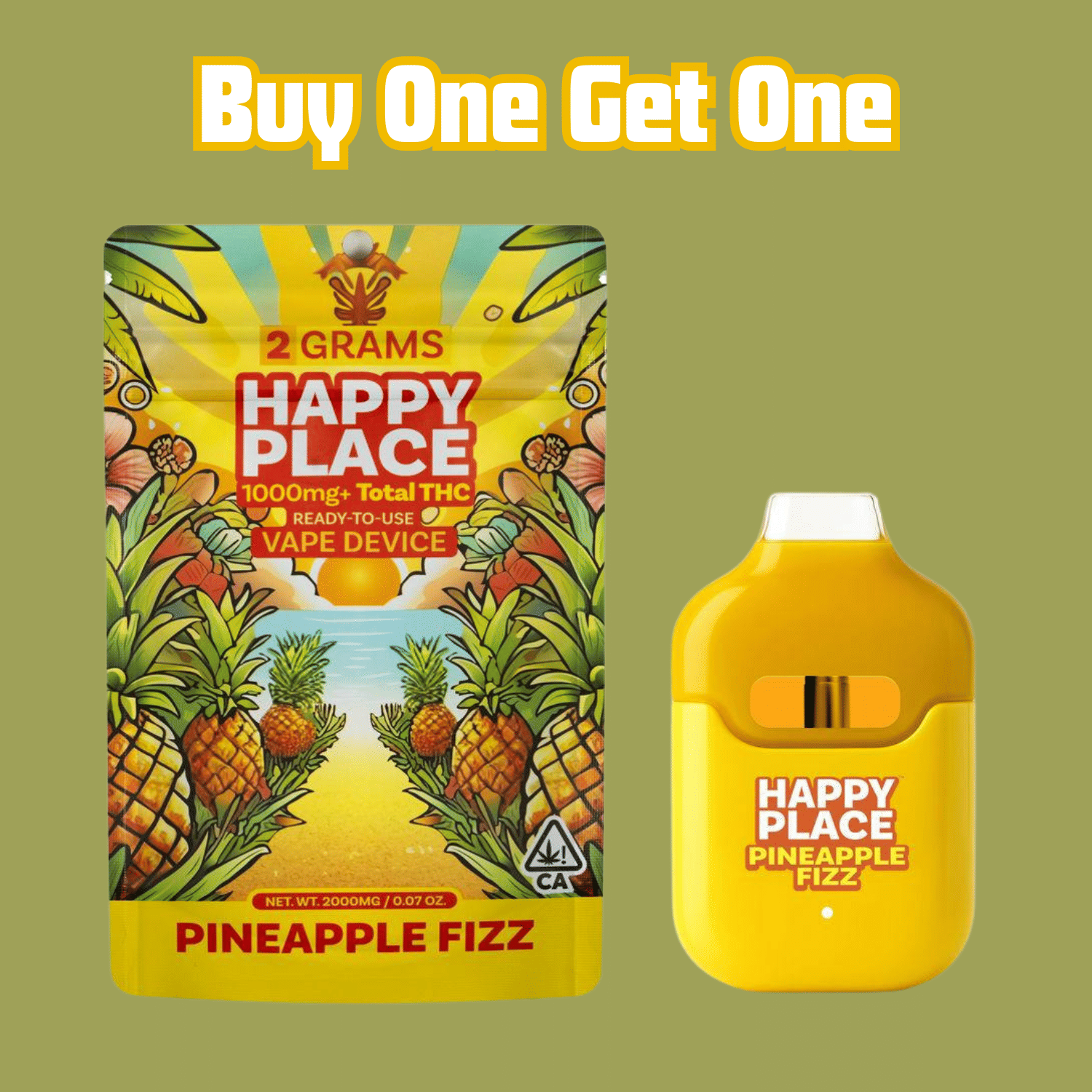happy: Pineapple Fizz