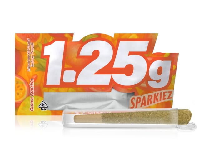 Sparkiez - Guava Sunrise Infused Pre-Roll 1.25g - Sparkiez - Guava Sunrise Infused Pre-Roll 1.25g