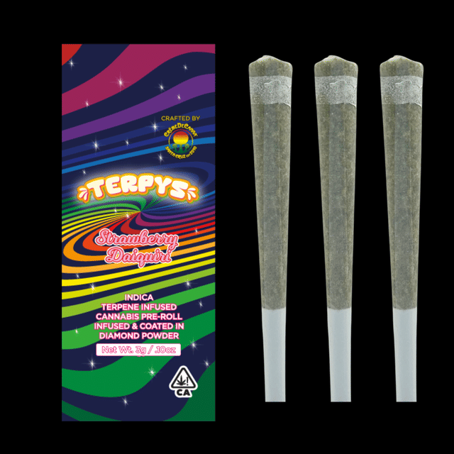 Strawberry Daiquiri - 1g Infused Prerolls(3pk) - PR Pack - Indica