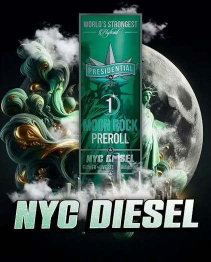 Presidential - Pre-Roll NYC Diesel Moonrock 1g - Presidential - Pre-Roll NYC Diesel Moonrock 1g
