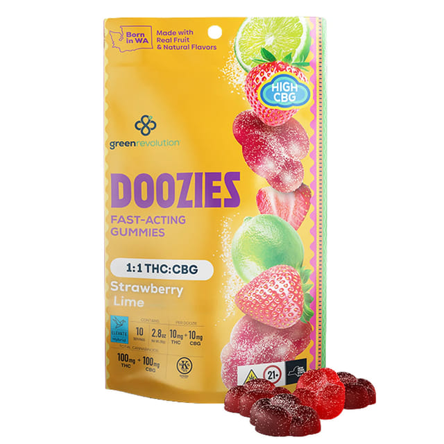 Strawberry Lime THC:CBG Gummies *B2G1 EVERYDAY* - Strawberry Lime CBG