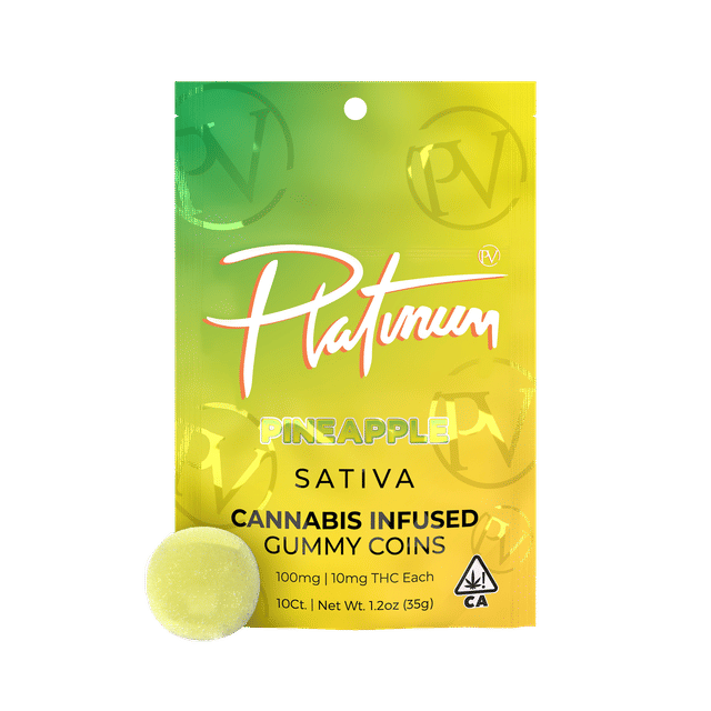 Pineapple - Gummy Coins - 10 Gummies