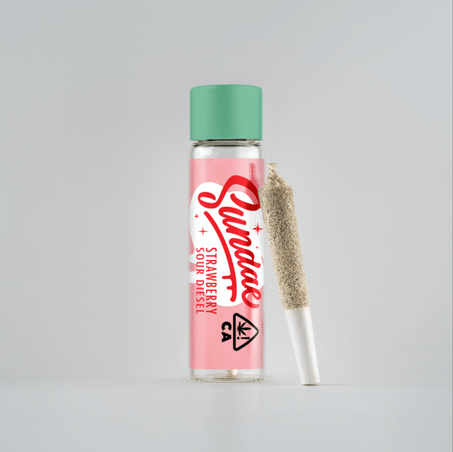 Strawberry Sour Diesel - 2g Infused Preroll - 2g Infused PR - Sativa