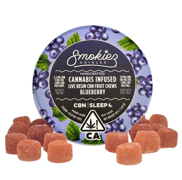 Smokiez - Live Resin Blueberry 2:1 CBN:THC 150mg - Smokiez - Live Resin Blueberry 2:1 CBN:THC 150mg