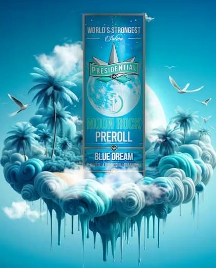 Presidential - Pre-Roll Blue Dream Moonrock 1g - Presidential - Pre-Roll Blue Dream Moonrock 1g