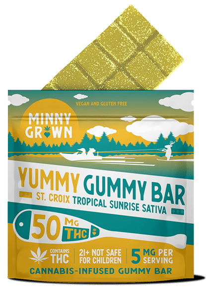 St. Croix Tropical Sunrise Sativa Gummy Bar - Single Bar