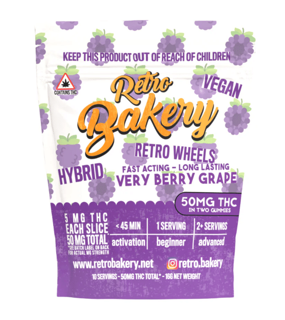 Gummy Wheels Berry Grape - Single Pack