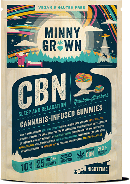CBN - Rainbow Sherbert Gummies - Single Pack