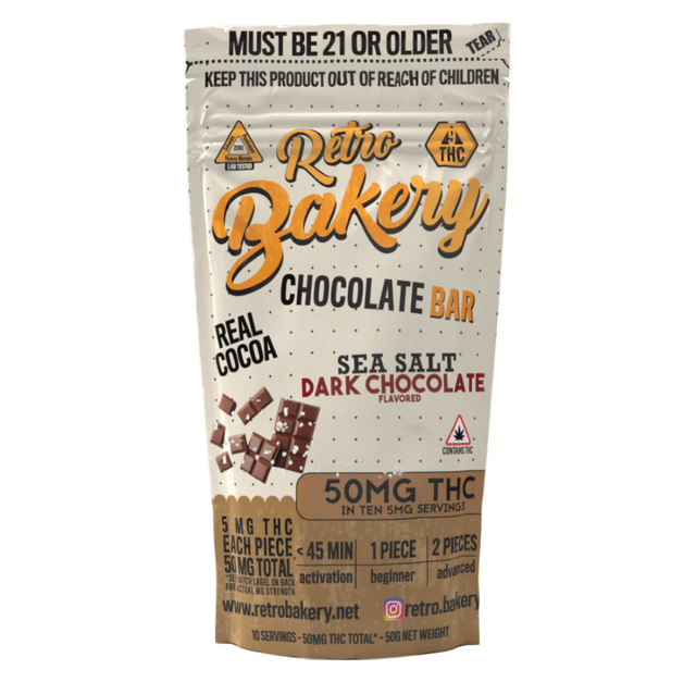Dark Chocolate Sea Salt Bar - Single Bar