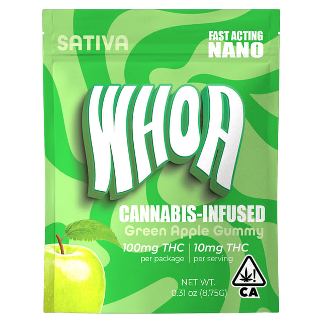 Green Apple -100MG Gummy Bites *B2G1 EVERYDAY* - Green Apple Gummies (S)