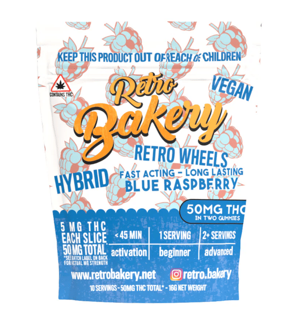 Gummy Wheels Blue Raspberry - Single Pack
