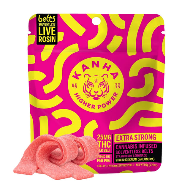 Strawberry Lemonade Rosin Belts - 100mg Gummies - Strawberry Lemonade 100mg (I)