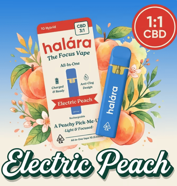 Electric Peach 3:1 CBD - 1g AIO - Electric Peach CBD