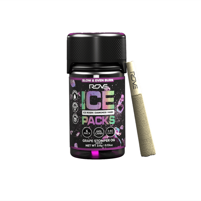 Grape Stomper OG - Hash Infused 6pk Pre Rolls - Grape Stomper OG (I)