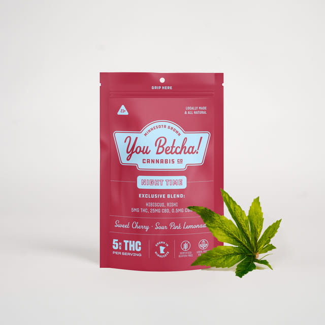 Night Time Gummies: Sweet Cherry & Sour Pink Lemonade - 1 Single Pack