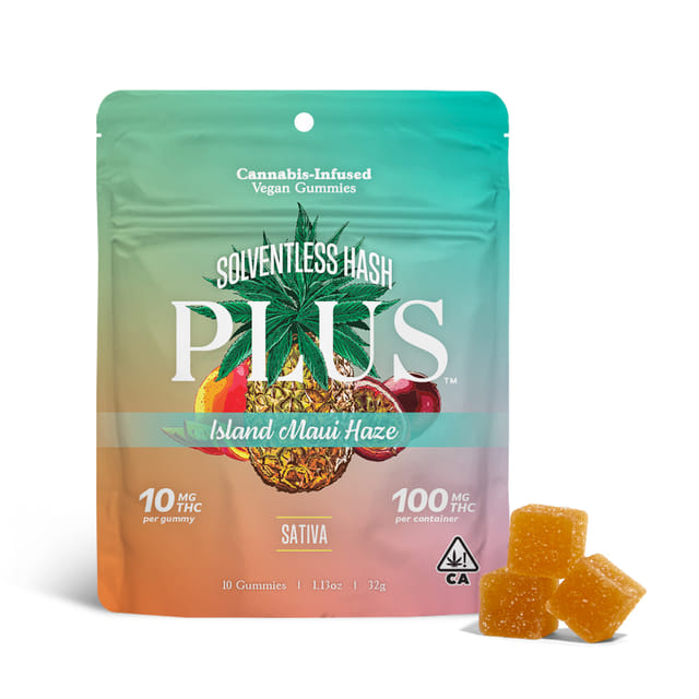Island Maui Haze - 100mg Hash Gummies - 100mg Sativa Gummies