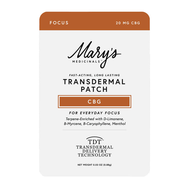 Focus Transdermal Patch - CBG *SPECIAL PRICING* - CBG Focus Patch