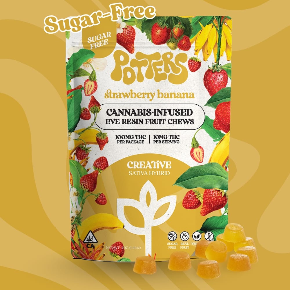 Potters: Strawberry Banana Fruit Chews