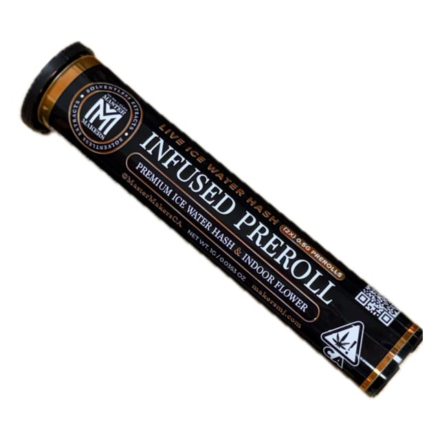 Master Makers: 2pk. Giraffe Venom x Hash Burger IWH Infused Pre Rolls - 1g