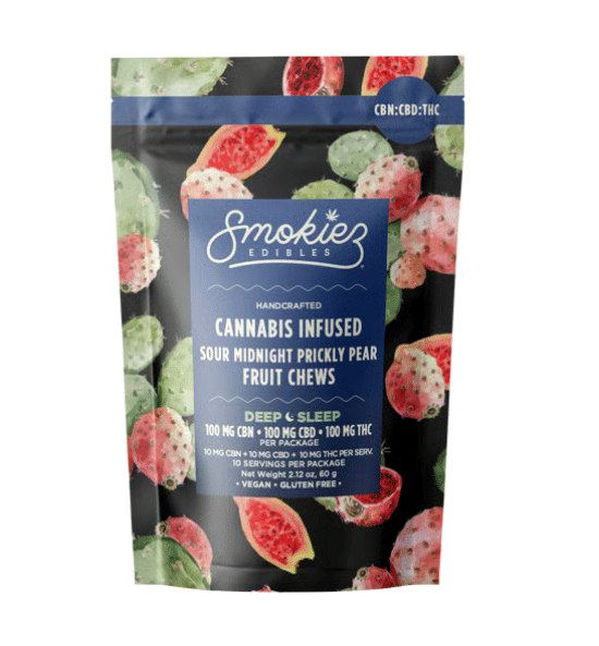 Sour Midnight Prickly Pear (I) 1:1:1 Trifecta CBD:CBN:THC - Sour Midnight Prickly Pear (I) 1:1:1 Trifecta CBD:CBN:THC