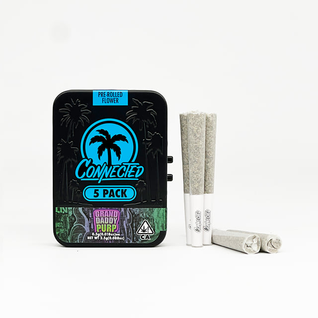 Grand Daddy Purps Pre-Roll Five Pack x.5g Half Gram