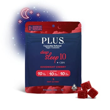 Plus Goodnight Cherry THC/CBN/CBD10:10:10 Solventless Sleep Gummies - Gummies