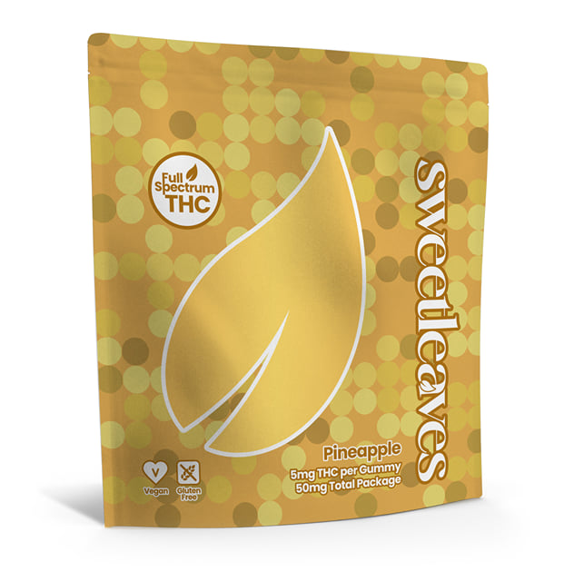 Pineapple - 5mg Hemp THC Gummies - 10pk - Single Pack