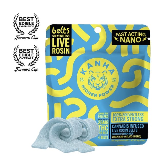 Blueberry Lemon Drop 100mg - Live Rosin Belts