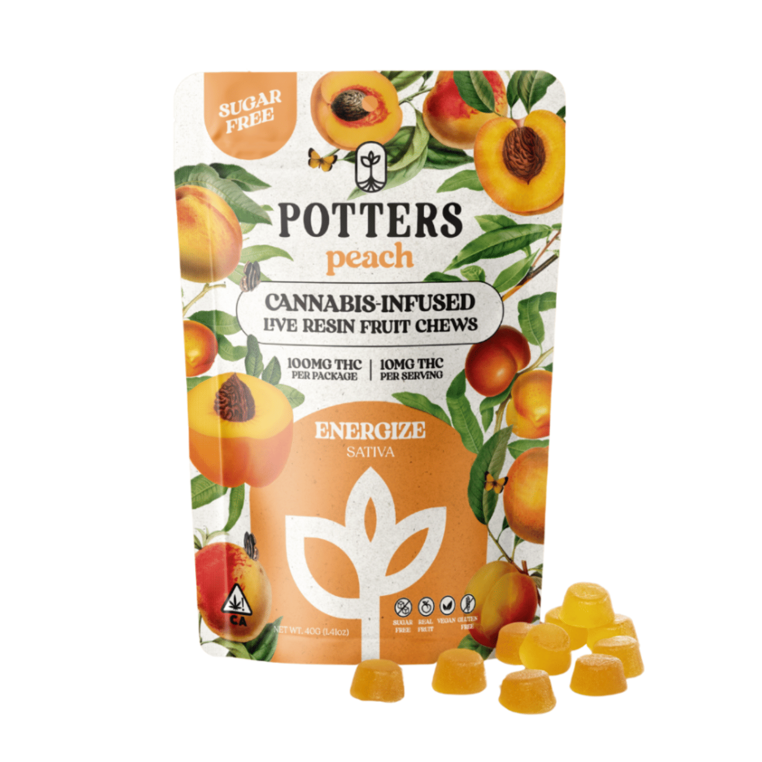 Potters: Peach Fruit Chews