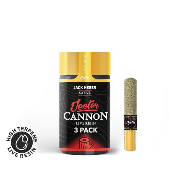 Jack Herer 0.5g Live Resin Cannon 3pk - 3pk