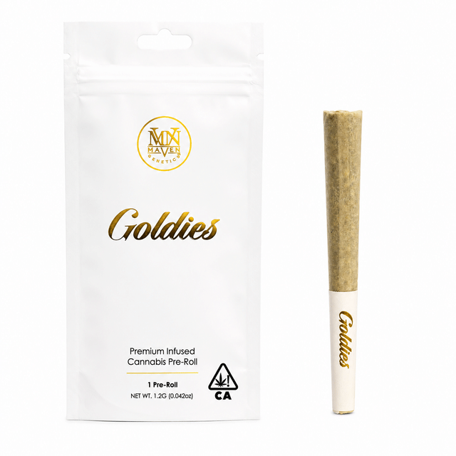 Maven Goldies 1.2G Infused Pre Roll - Black Lotus
